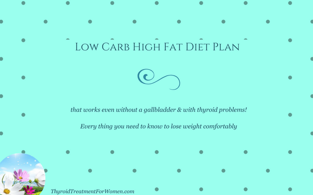 Low Carb High Fat Diet Plan For Those Without A Gallbladder & Thyroid Issues